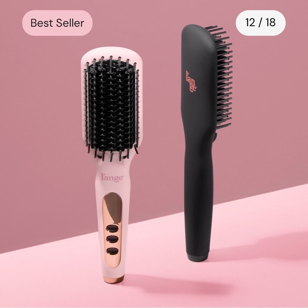 Lange Pink Hair Straightening Brush